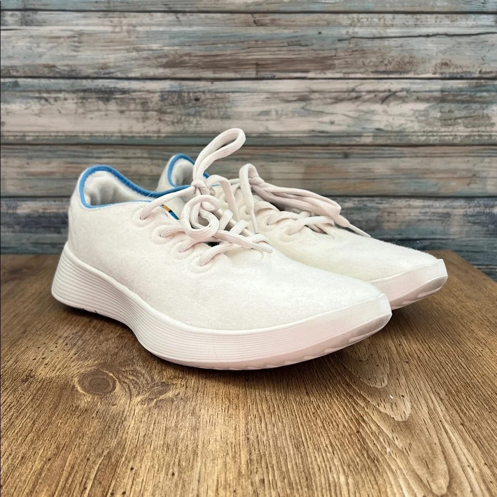 Allbirds Women's Wool Runner Go Cream Sneakers Size 10 - Picture 2 of 14